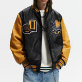 Teddy Jacket "Authentic Varsity" en Cuir