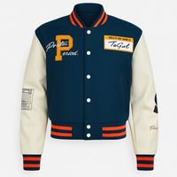 Veste Teddy Américaine avec Broderie