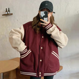 Blouson Teddy Rouge Bordeaux