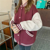 Blouson Teddy Rouge Bordeaux