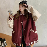 Blouson Teddy Rouge Bordeaux