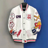 Veste Baseball Blanche